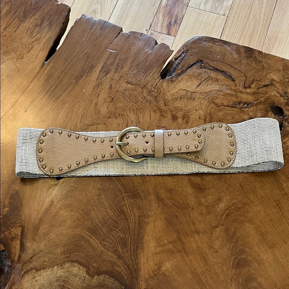 Jockey Tan Studded Belt